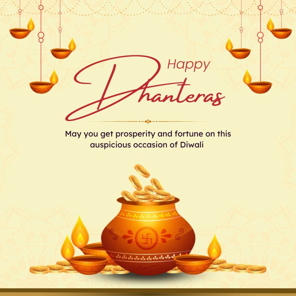 Happy Dhanteras Wishes, Images, Greetings, Wallpapers in Hindi